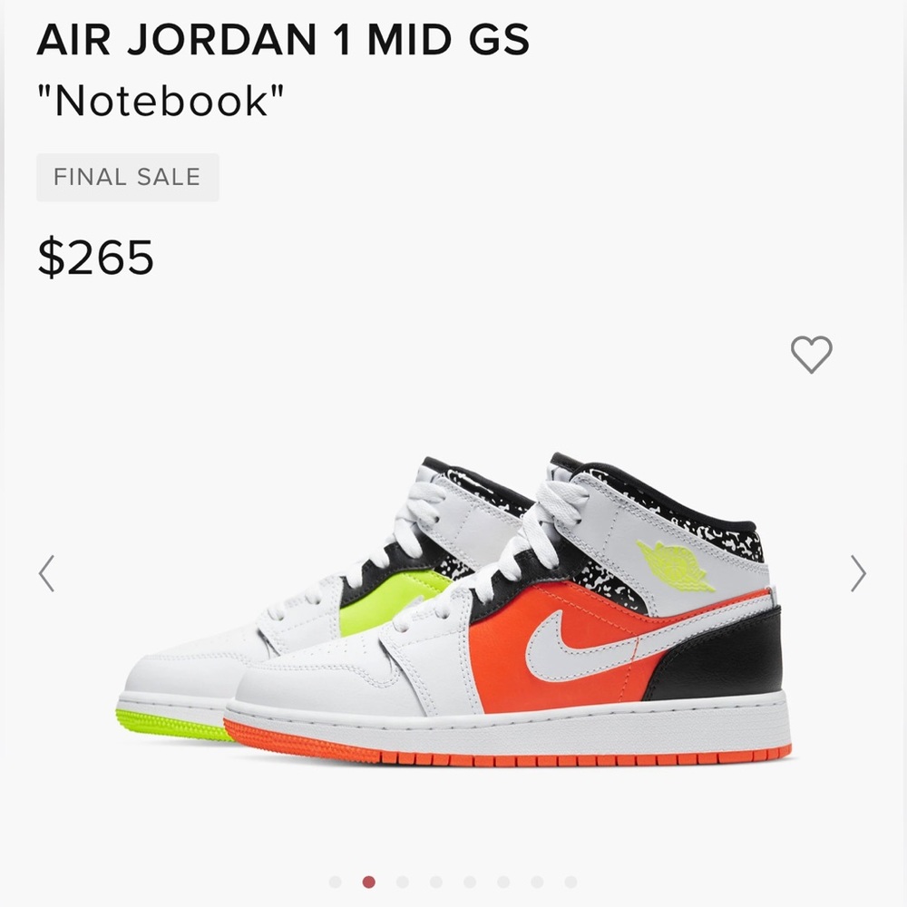 Air Jordan 1 GS "Notebook"